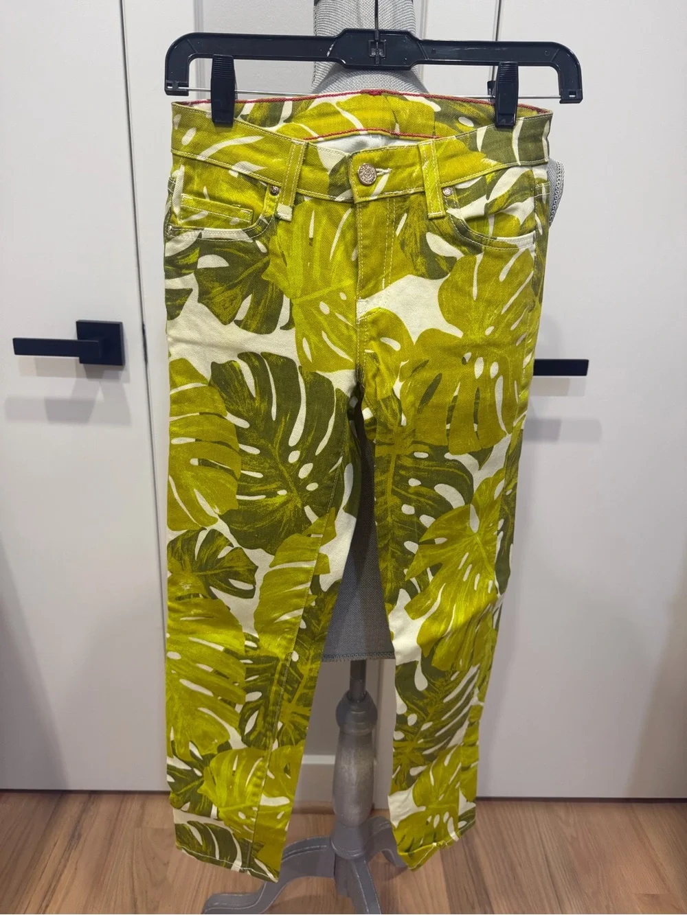 Kate Spade New York Tropical Monstera Leaf Print Jeans Size 25